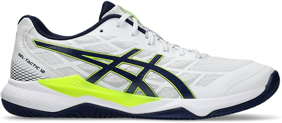 ASICS Gel-Tactic 12 White/Lime Burst, White Black, 8