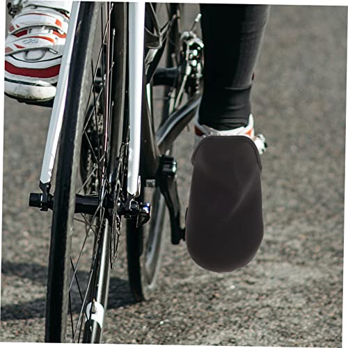 Cubiertas para los dedos de los pies para ciclismo, impermeables y térmicas, de neopreno, para hombre y mujer, juego de 2 piezas miniatura 3