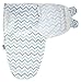 Baby Swaddle Blanket Wrap (2 Pack) Chevron-Leaves, Adjustable Sleep Sacks