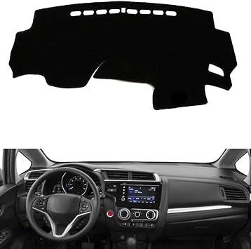 Car Auto Dashboard Cover for Honda Jazz/Fit 3rd Gen 2014 2015 2016 2017 2018 2019 Left Hand Drive Dashmat Pad Carpet Dash Mat
