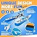 OTELETE Inflatable Water Bikes for Kids Pedal Boat Touring Water Bikes Children Water Bicycles Inflatable Waterbikes for Lake Blue Color