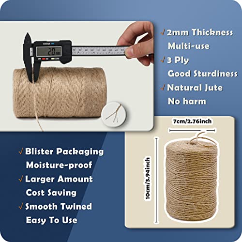 image for PH PERKHOMY PerkHomy Natural Jute Twine 600 Feet Long Twine String for
