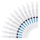 Disposable 2ml Syringe with 23Ga 1.0 Inch Needle, Each Individually Wrapped Pack of 20