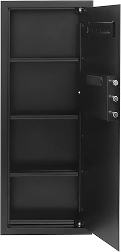 Miniatura 4 de Caja fuerte montada en la pared de 39.3 pulgadas de alto x 3.9 pulgadas de ancho x 14.5 pulgadas de largo, caja fuerte electrónica para seguridad
