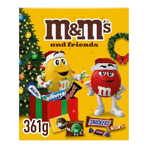 M&M's & Friends Calendrier de l'Avent Chocolat Noël - 361g