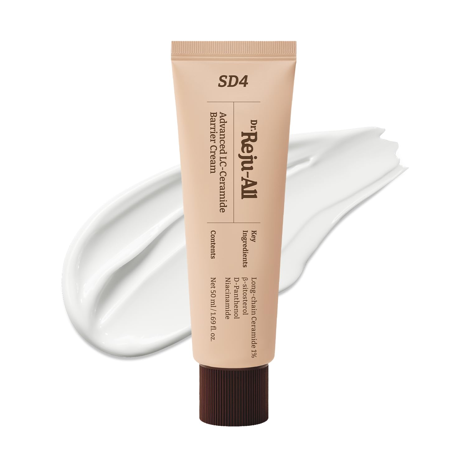 Dr. Reju-All Advanced LC Ceramide Barrier Cream, 1.7 fl oz (50 ml), Long Chain Ceramide Blend, High Moisturizing, Lightweight Gel Cream, Skin Barrier Care, Moisturizing, Compatible with Sensitive Skin
