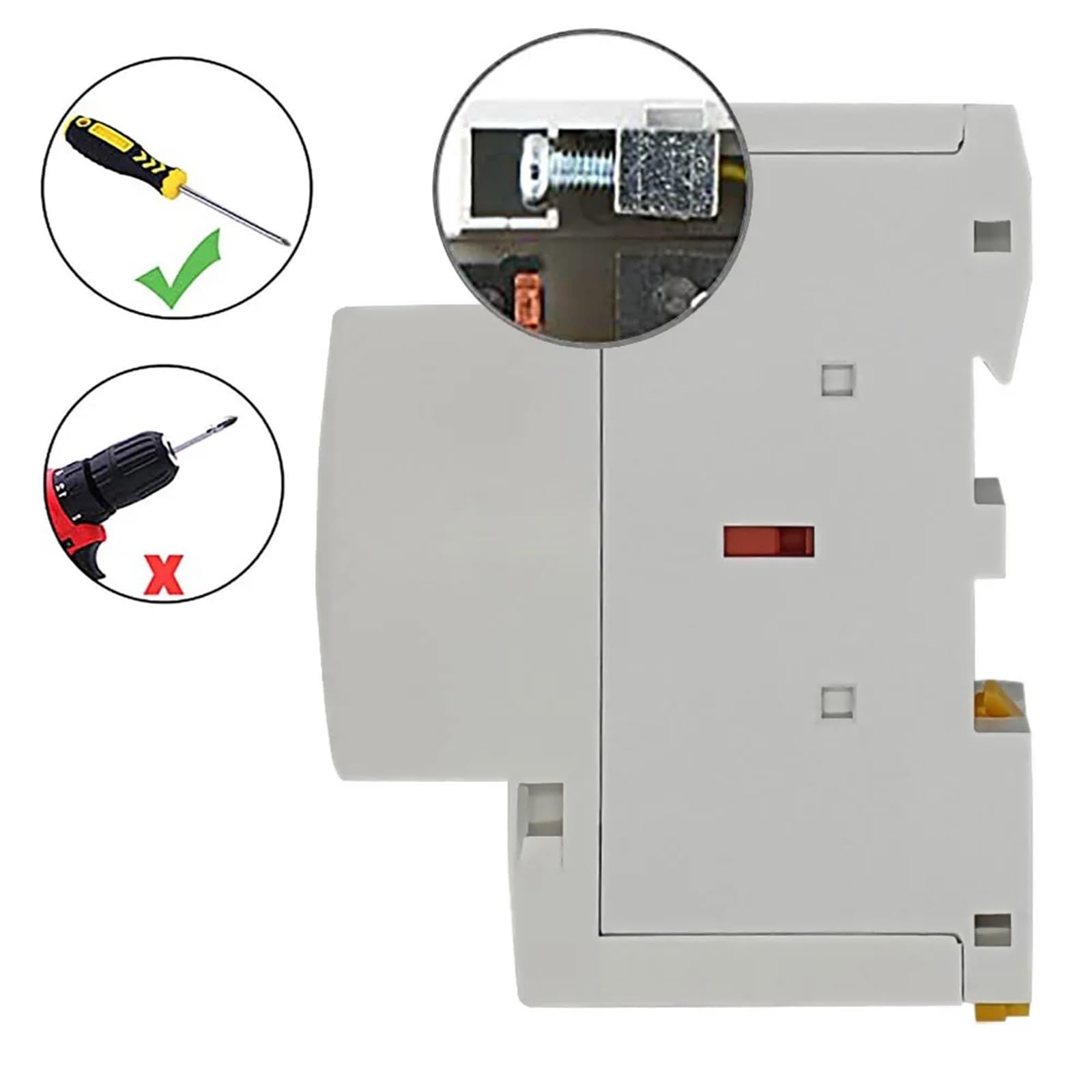 Contactor Modular HCH8s-100 2P 100A 2NO o 4NO 220V Contactor doméstico automático Tipo de carril Din 1 Uds(100A 1NO1NC AC230V)