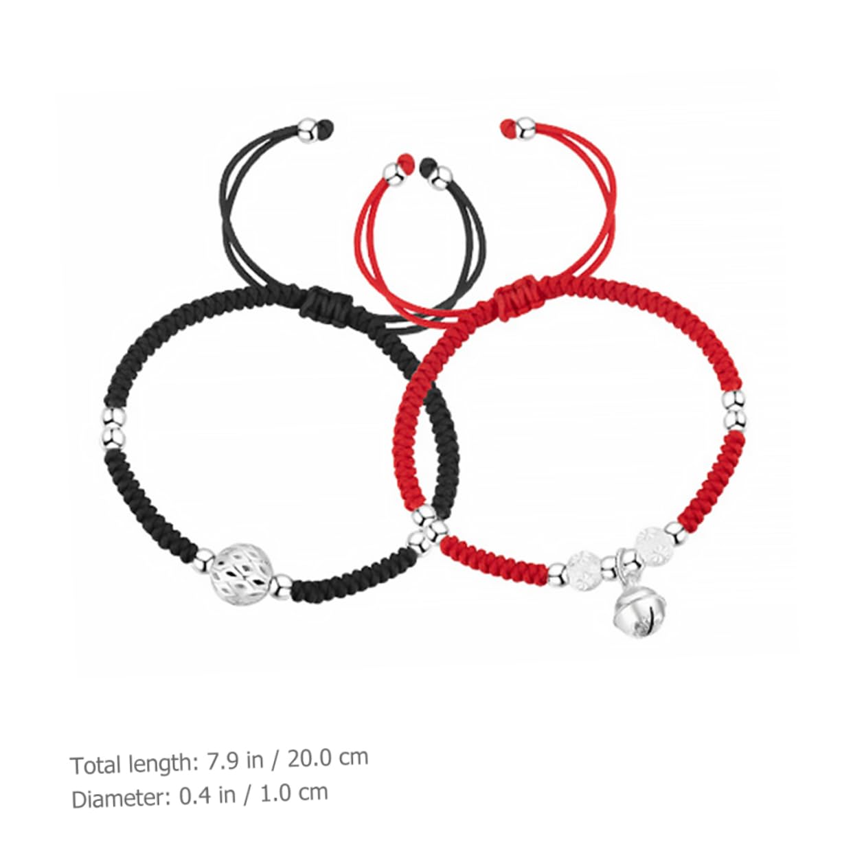 GALPADA 8piezas Pulsera Trenzada Campana Para Parejas y Diseño Boho Cuerda y Para Ocasiones Especiales