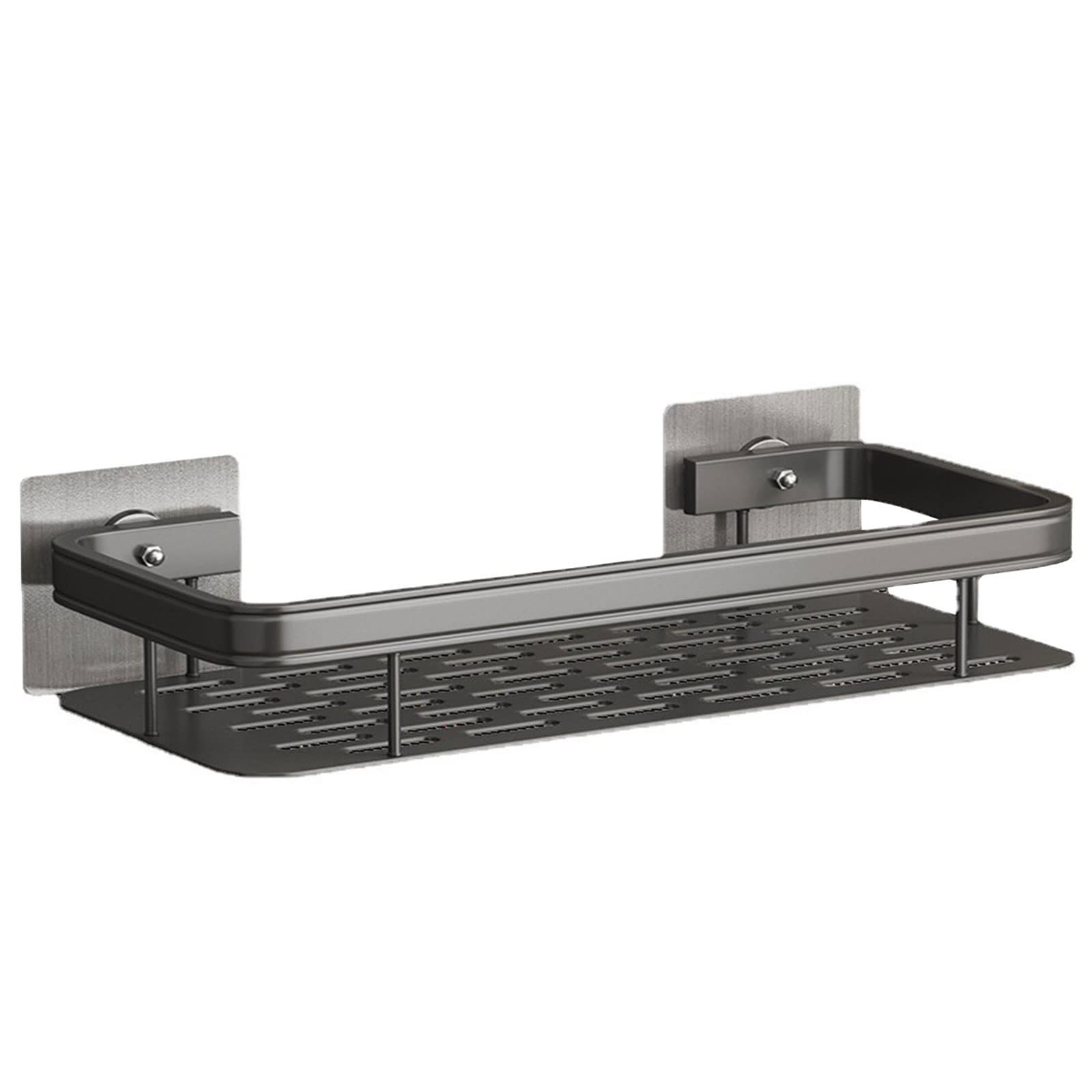 Pot and Pan Organizer Shampoo Bathroom Shelf Wall Mounted Home Hotel Hardware No Drill Space Aluminum Kitchen Rack