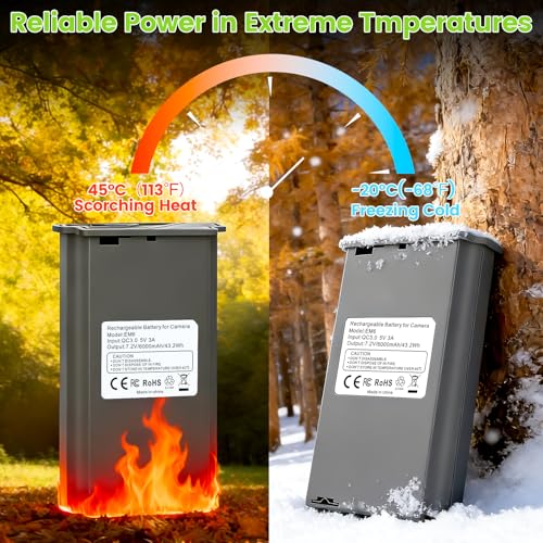 Image of New 1 Pack 6000mAh Reveal Hunting Battery Camera Replacemnt Battery Compatible with Camera Models X, XB,SK, X Pro,X Pro 3.0, X Gen 2.0, X Gen 3.0
