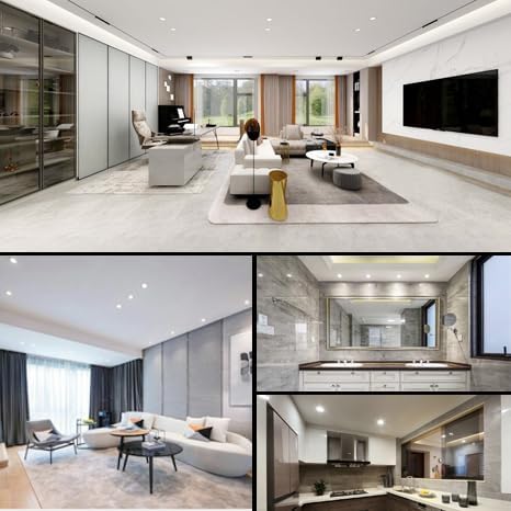 12 Pack 6 Inch 6000K Daylight Ultra-Thin LED Recessed Ceiling Light with Junction Box, 1080LM Brightness, LED Light Canless Wafer Downlight 12W 110W Eqv Can-Killer Downlight. - Image 5