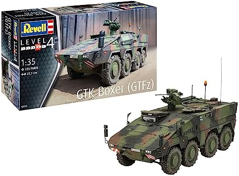 Revell Modellbausatz I GTK Boxer GTFz I Detailreicher Level 4 Militärbausatz I 223 Teile I Maßstab 1:35 I für Kinder und Erwachsene ab 12 Jahren