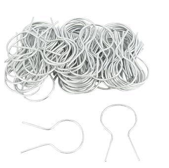 EZ Twist 1 5/8" Preformed 11 Gauge Galvanized Steel Fence Ties - 100 Pack