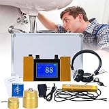 HEAXIY Underground Water Leak Detector Equipment, Water Pipe Leak Detection with 4 Gears Adjustable, Professional Pipe Leakage Detection Tools for Indoor & Outdoor