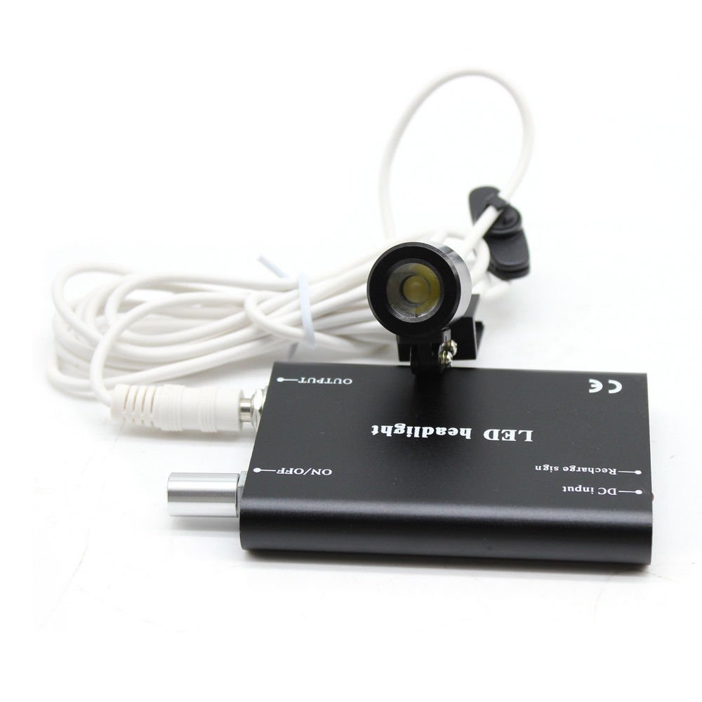 BoNew-Oral 3.5X420 Medizin Loupes Binokularlupen Kopflupe Lupenbrille LED Headlight Lamp