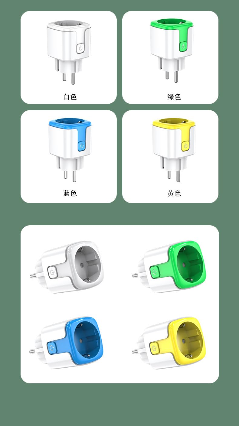Zigbee WiFi Smart Plug Outlet Compatible with Alexa Google Assistant SmartThings IFTTT ZigBee Hub Required EU 16A — view 8