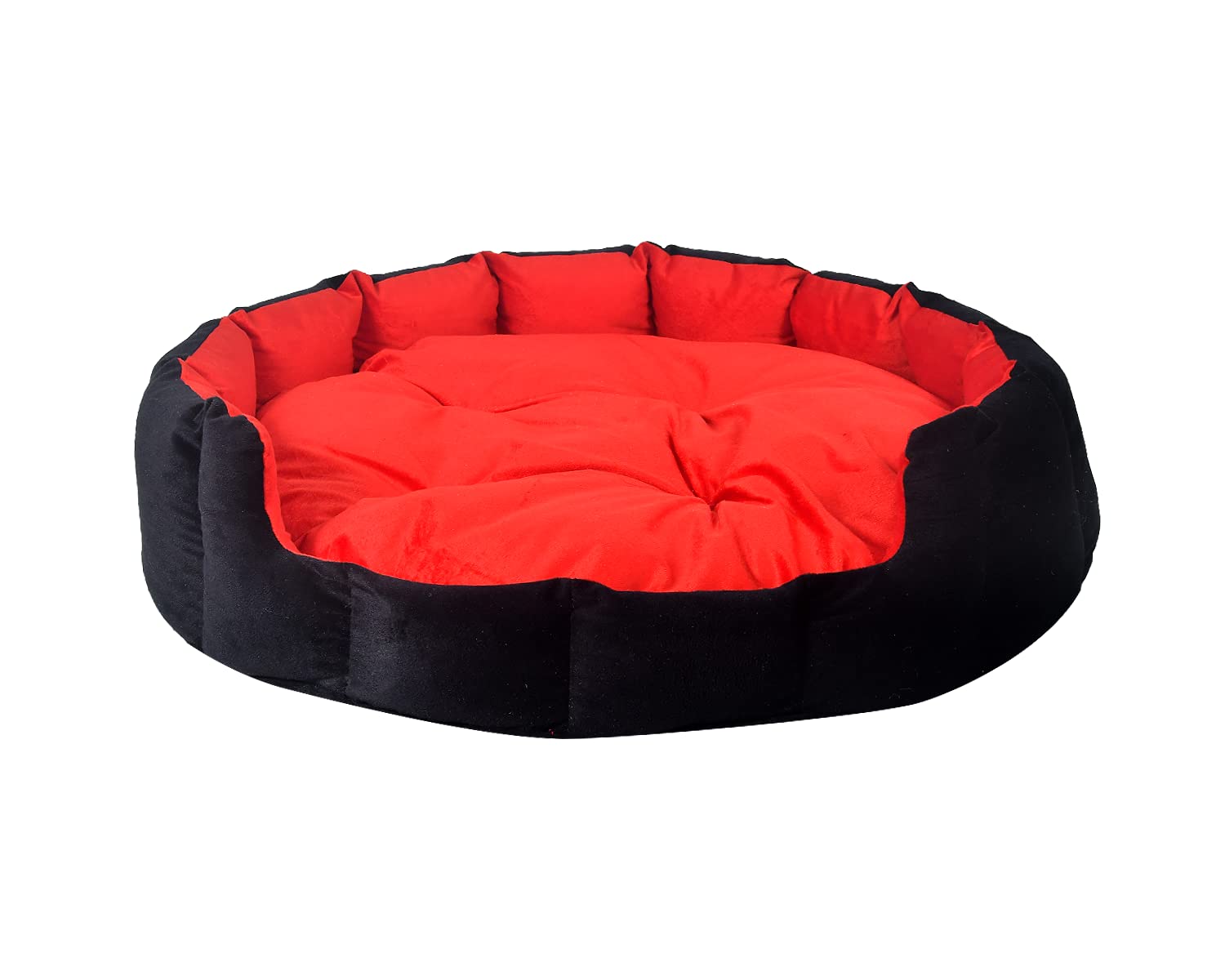 slatters be royal store Reversible Dual Ultra Soft Velvet Luxury Sofa Bed Pet Bed | Dog Bed | Cat Bed | Puppies Puppy Bed | Rabbit Bed (XXL, Multi-coloured)