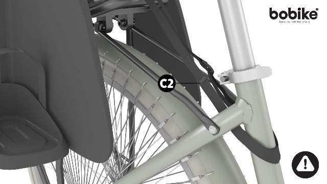 Seggiolino Bici Bobike Go Maxi AVS+ - Per Bambini Fino 22kg, Sicurezza EN14344