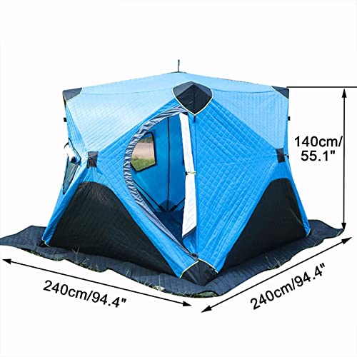 Scycgwj Portable Ice Fishing Shelter With Bag Quick Fishing Tent For 3-4 Person Portable Ice Fishing Tent #TOP1