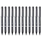 Pentel EnerGel NV Gel Ink Pen, 1mm, Barrel, Black Ink, Dozen (BL30A)