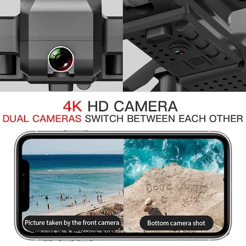 HaiMa Sg706 Drone Con 4K Wifi 1080P Doppia Fotocamera Quadcopter Altezza Di Stabilità Del Flusso Ottico Rc Giocattolo - 4K Con Borsa Di Stoccaggio Cina