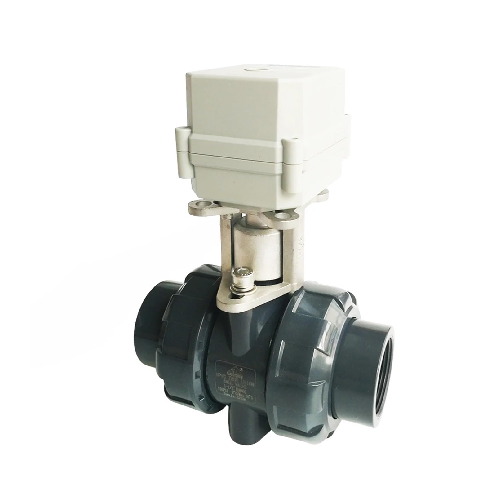 HKYPCOKVK DN20 Electric Automated Ball Valve 2 Way Power Failure Return Type AC110V-230V with 10NM Actuator Metal Gears(B1sp,CR202 Normally Close)