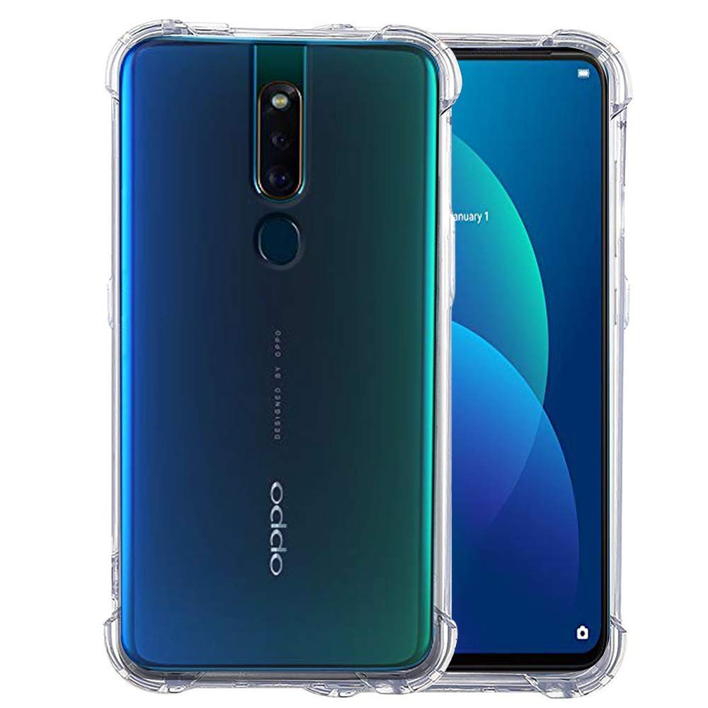 Amazon Brand - Solimo Thermoplastic Polyurethane Soft & Flexible Shockproof Back Cover with Cushioned Edges Mobile Cover for Oppo F11 Pro (Transparent) (B08ZYV58L8) Amazon Price History, Amazon Price Tracker
