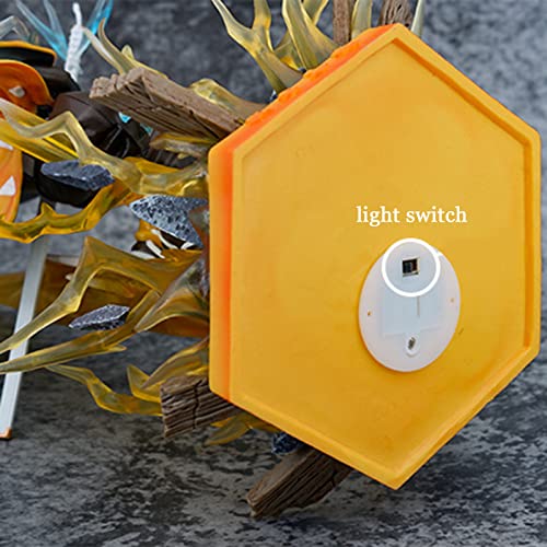 Tengfa Demon Slayer Figure - Agatsuma Zenitsu Total Concentration Thunder Breathing Pvc Figure, Statue, Gift, Collectible Toy With Lights - 35Cm #TOP6