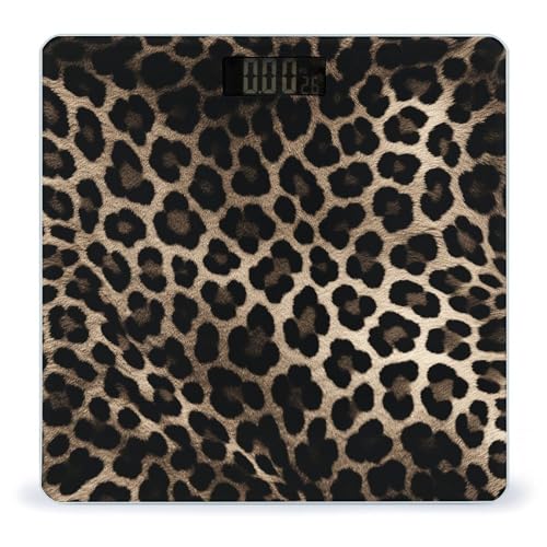 Báscula digital para baño estampado leopardo miniatura 1
