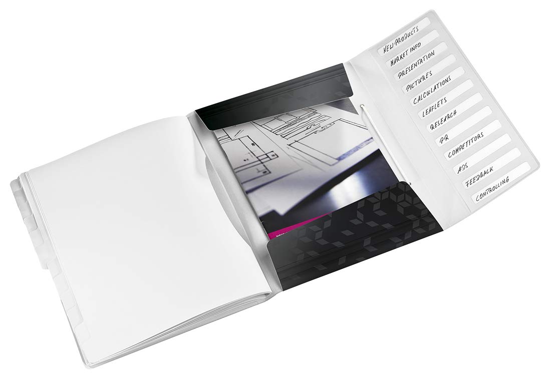 Leitz A4 Divider Book, Holds Up To 200 Sheets, Integrated