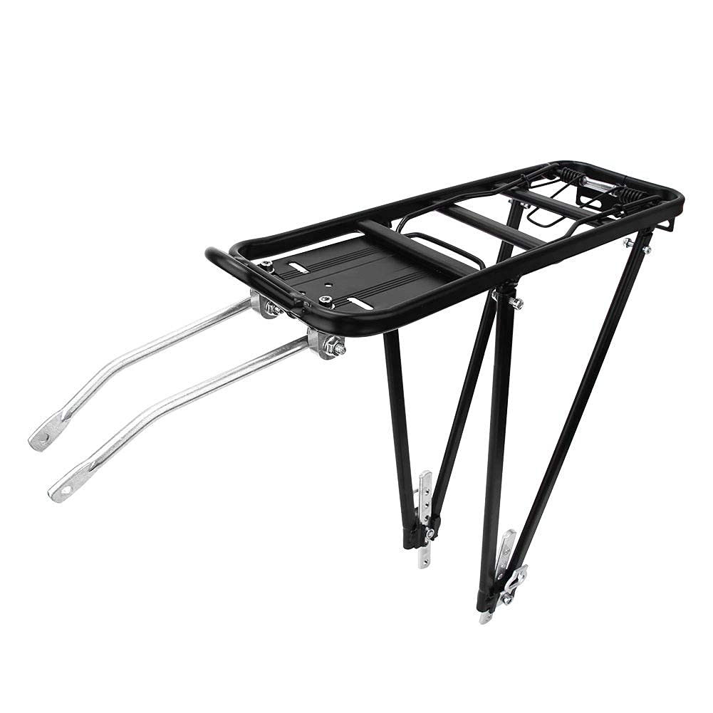 Porte-vélos Arrière Réglable, Porte-Bagages Universel, capacité de 35kg, avec Matériau en Alliage pour Roues de 24 à 28 Pouces