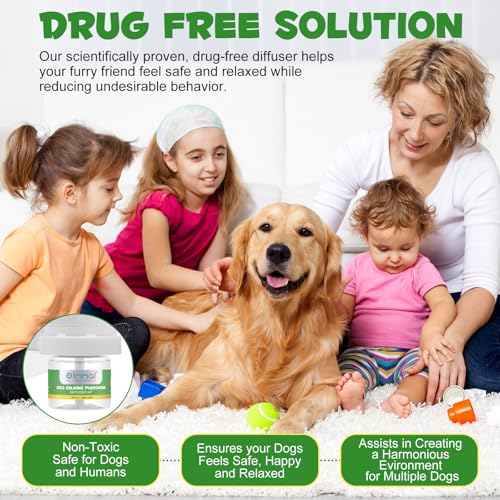 Beruhigende Pheromon Diffuser Nachfüllung(2Packs)|60-Tage Haustier Remedy Nachfüllungen,Beruhigende Stecker,Um Angst Und Stress Bei HaustierKatzeen Zu Reduzieren,Angstlinderung Bleiben Ruhiger (Hund)