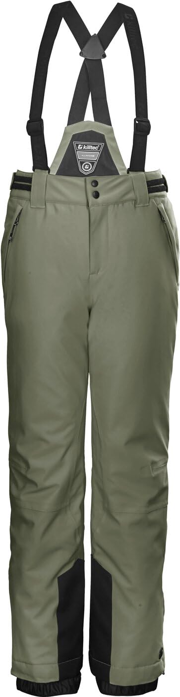 Killtec Mädchen Skihose/Funktionshose mit abzippbarem Latz, Schneefang und Kantenschutz Ksw 77 Grls Ski Pnts