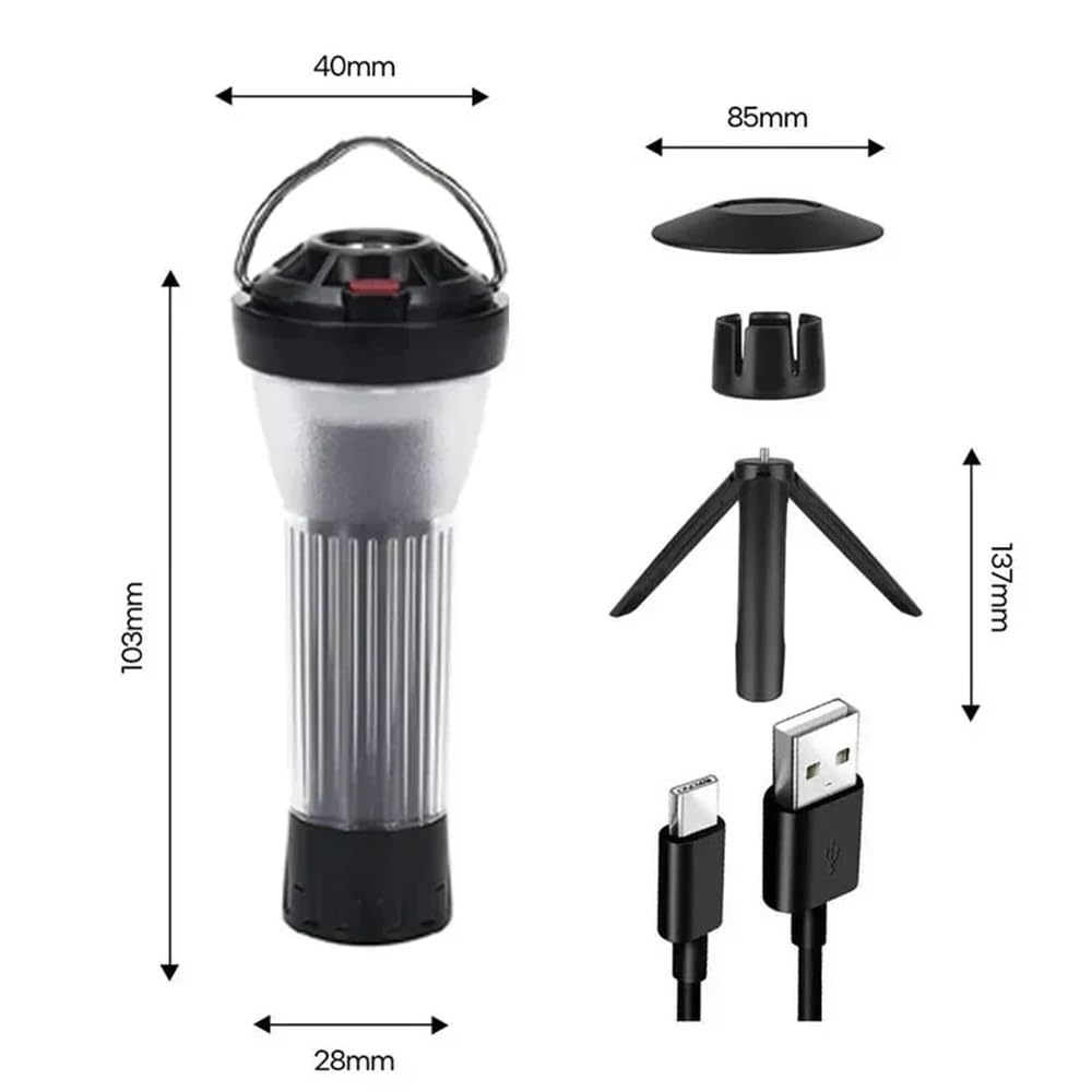 5 zestawów 3000mAh latarnia kempingowa płaska wymiana lampa kempingowa 5 trybów oświetlenia latarki Led lampa awaryjna
