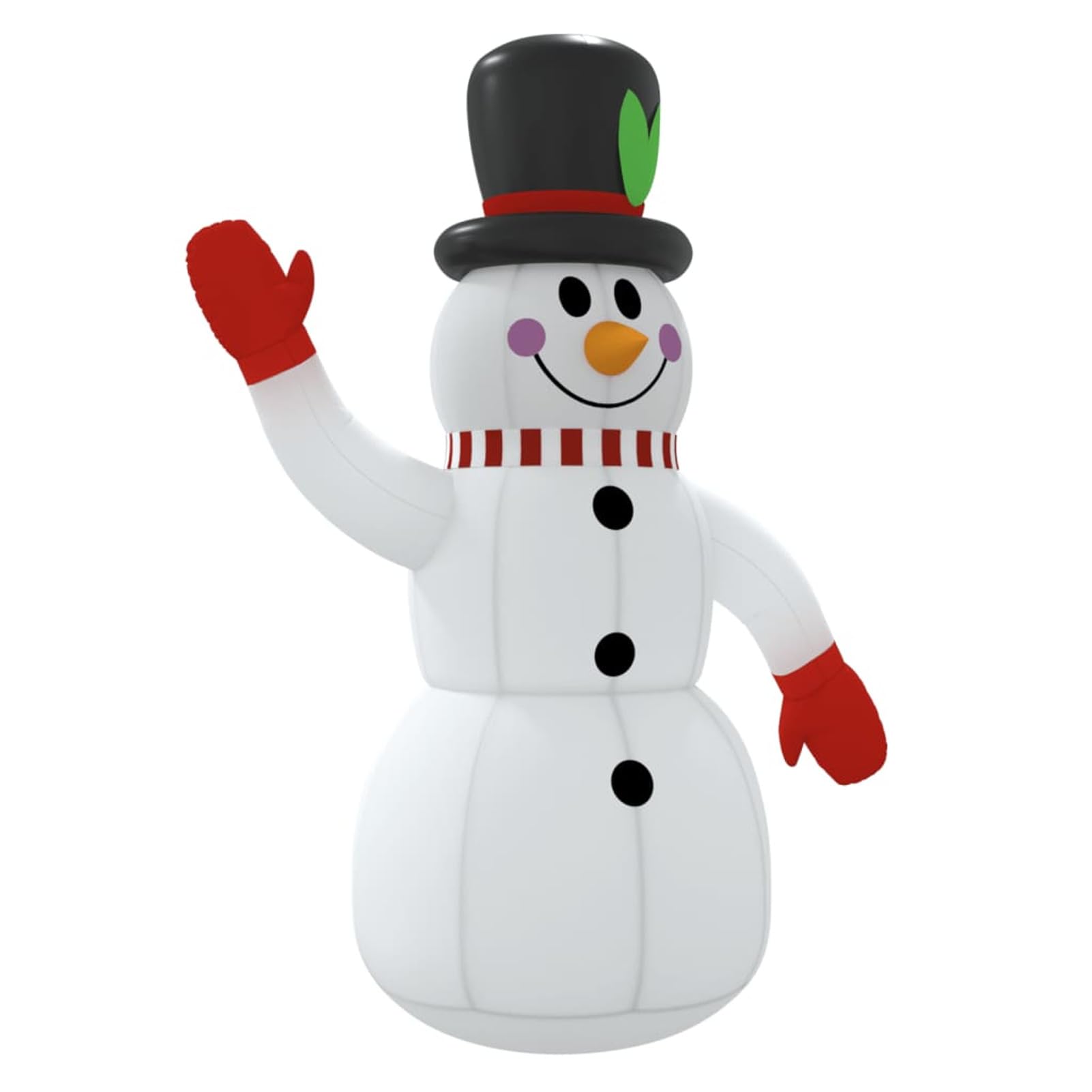 Homgoday Muñeco de nieve hinchable con LED 300 cm, muebles de interior/exterior