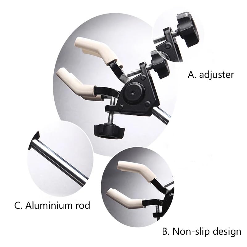 Aluminium Alloy Blender Beaker clamp Double Adjustment Universal Tube clamp Laboratory Supplies 29cm Length