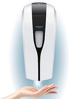 Automatischer Desinfektionsspender 1000 ml automatik Sprühspender mit Nebeldüse für Flüssigmittel berührungslose Handdesinfektion Infrarot elektrisch Batteriebetrieb für Wandmontage Schwarz/Weiß