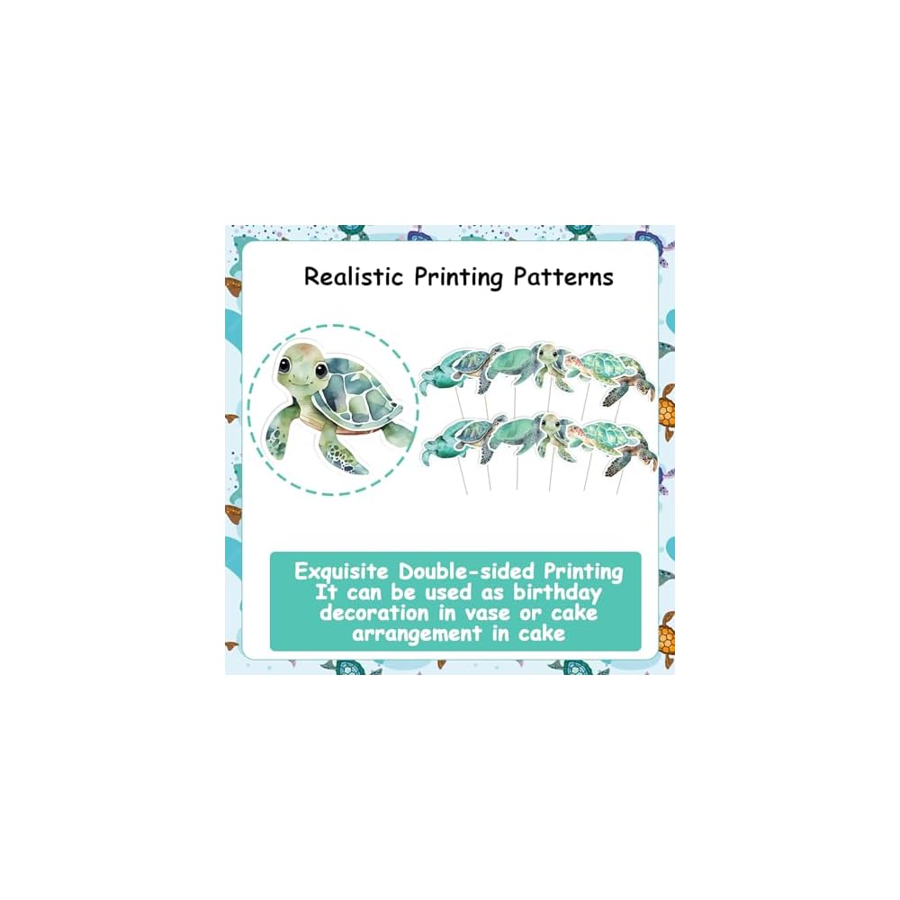 Ocean Animal Banners 2Pcs Sea Animals Birthday Party Cutout