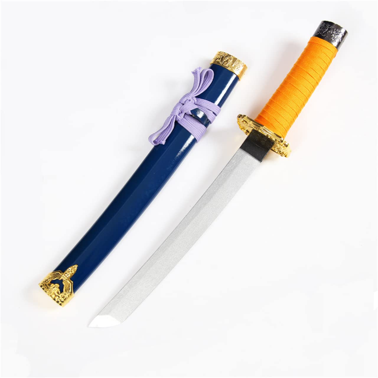 模造刀　短刀　小刀　武具　コスプレアイテム Amazon.co.jp: 【Sanjucos】木製刀 謙信景光 黄紐 短刀 模造刀
