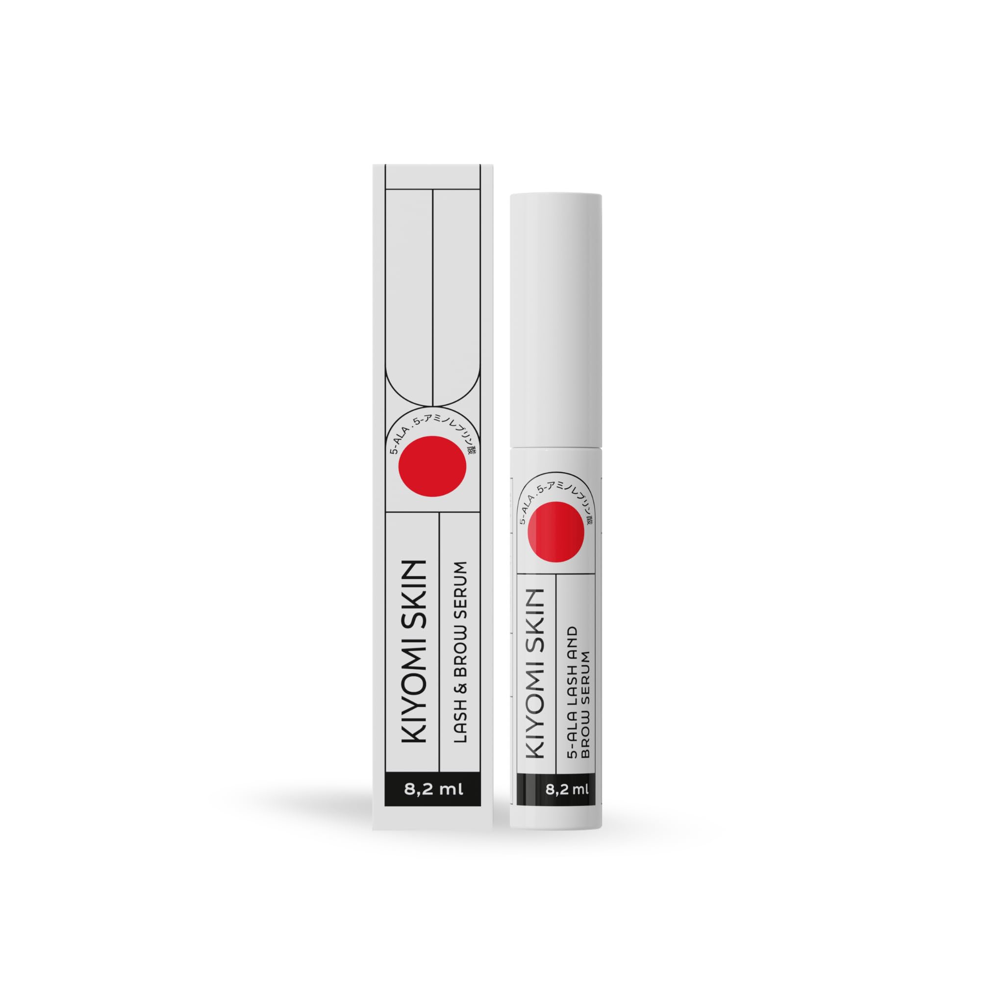 Wimpernserum & Augenbrauenserum ohne Hormone mit 5-ALA & Peptiden – sanft und hormonfrei, für schnelleres Wimpernwachstum, vollere und längere Wimpern und Brauen Wachstumsserum