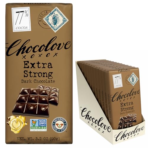 Chocolove Extra Strong Dark Chocolate Bars