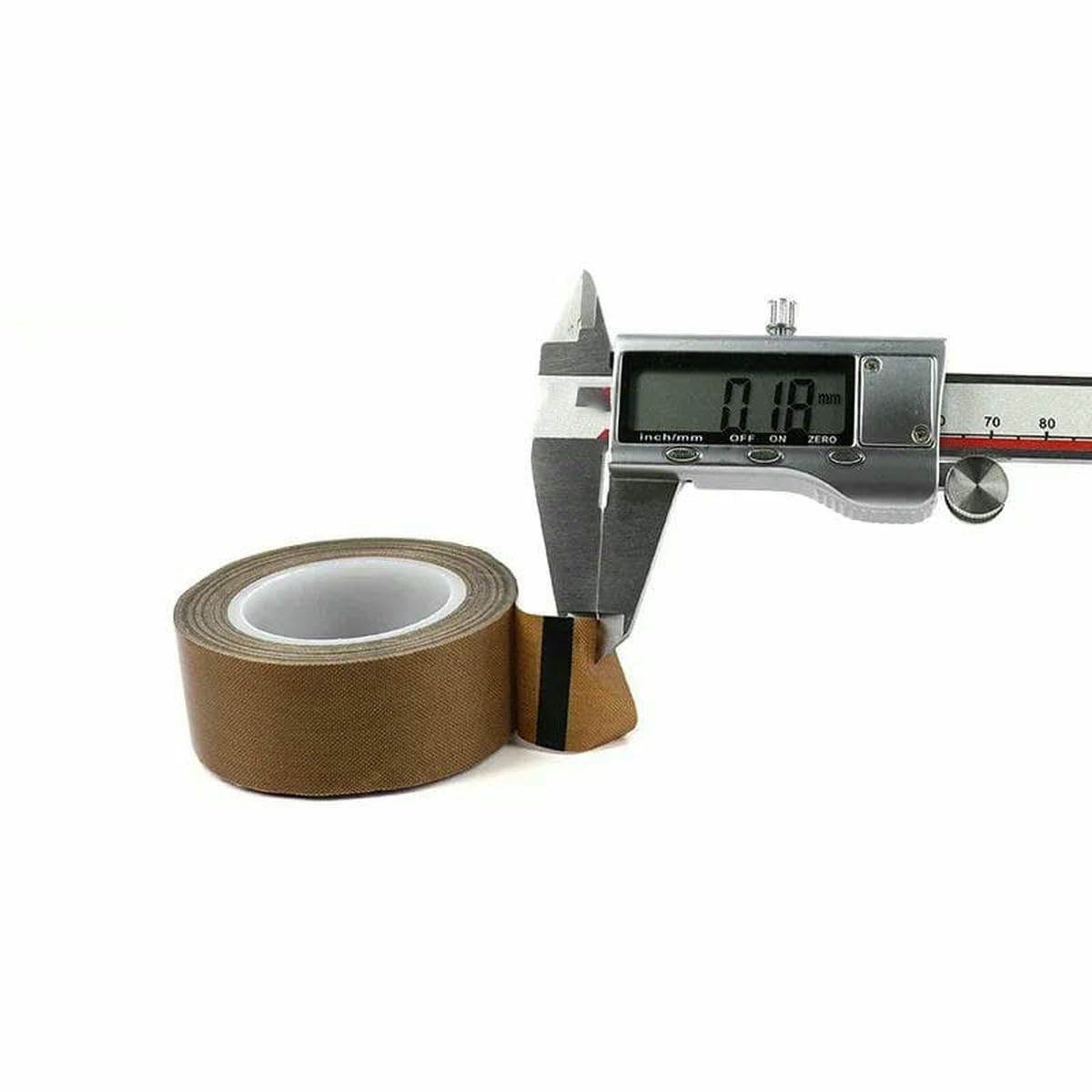 Ruban adhésif PTFE Largeur 5~100 mm Épaisseur 0,13 mm 0,18 mm Résistant haute température sous vide 50 mm 1 rouleau 10 m