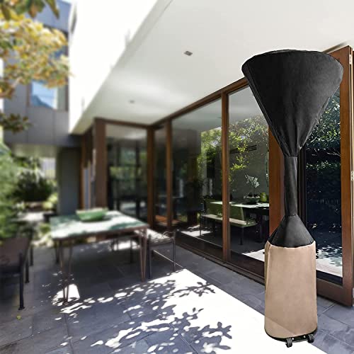 only fire Abdeckung für freistehenden Terrassenheizstrahler, Haube passt 86,5cm runde Kuppel und 47cm quadratische Basis für Terrassenheizer, Heizpilz(86.5 * 47 * 225cm)