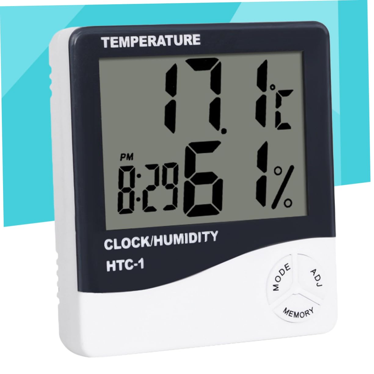 BESPORTBLE 3 Piezas Termómetro Digital Higrómetro Relojes Termómetro Inalámbrico Termómetro Casero Termómetro De Interior Electrónico Reloj De Pared