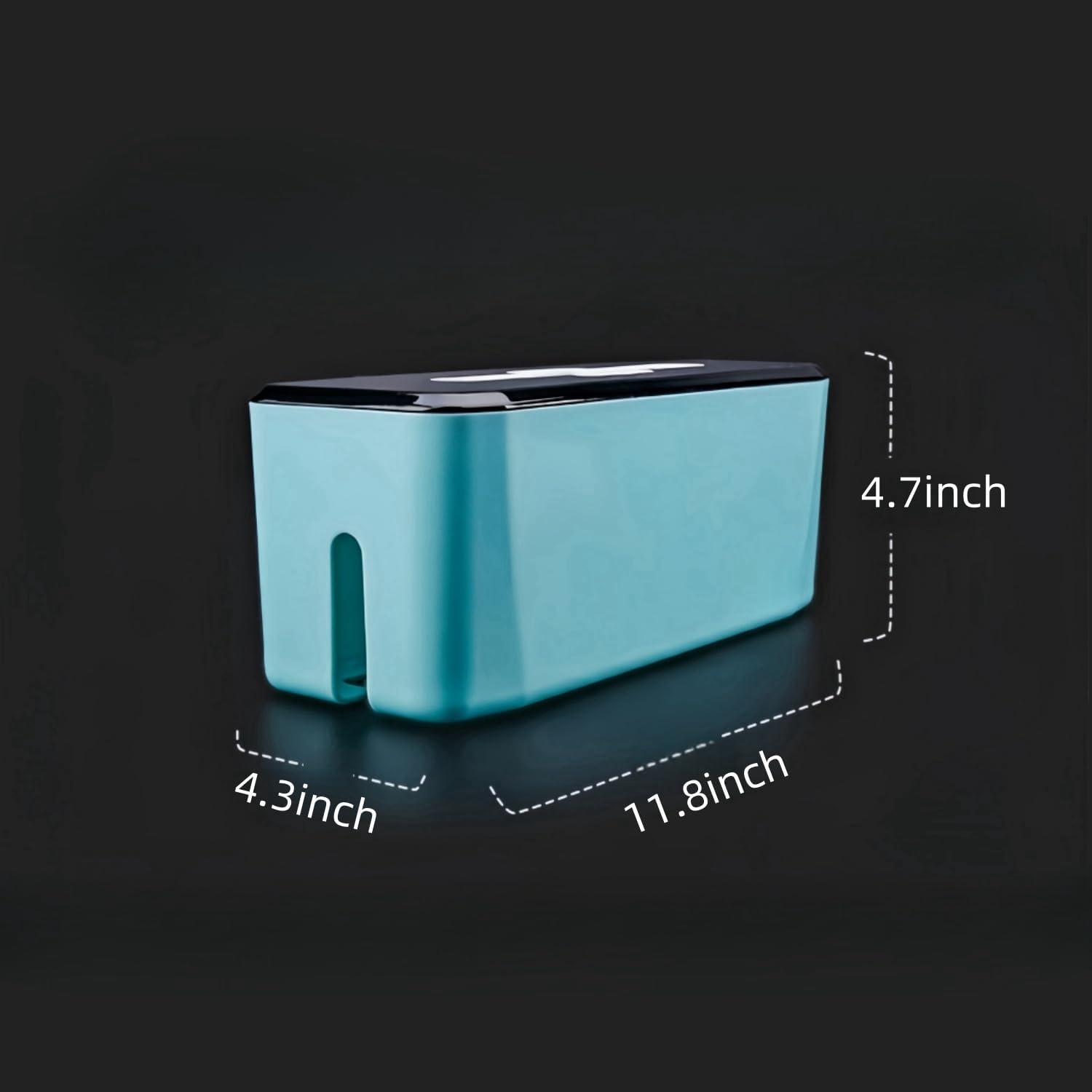 Power Extension Cord Storage Box, Floor Socket Concealment Device Compatible Storage Box for Desk Cables, Office Cable Storage Box, Baby Protection Cable setcable Box