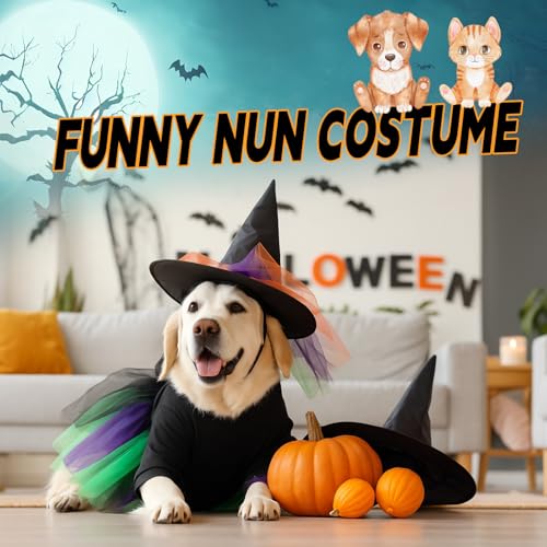 Disfraz Halloween con tutú y sombrero para mascotas pequeñas miniatura 6