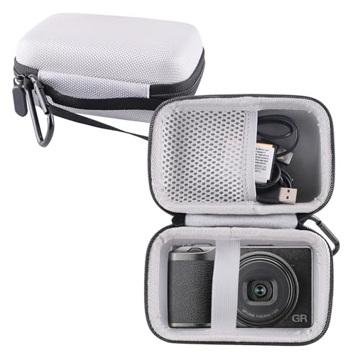 Estuche rígido de viaje para cámara Ricoh GR III (gris) miniatura 1