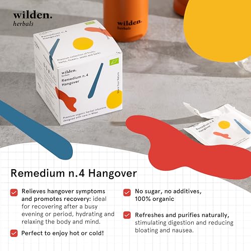 Wilden.Herbals | Tisana Biologica In Bustine Compostabili, Infuso Di Menta, Verbena E Rosmarino Per Garantire Una Sensazione Rigenerante "Remedium N.4 Hangover" – Astuccio Da 10 Bustine - 4