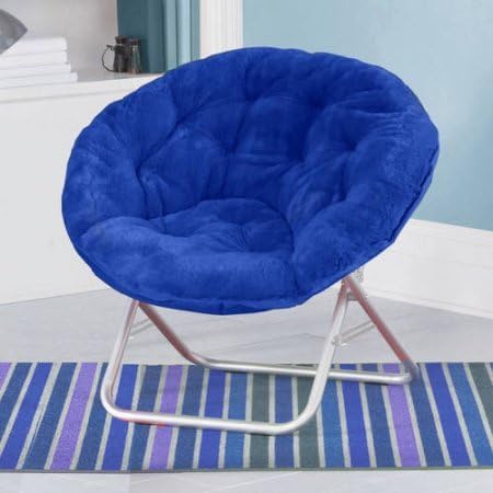 Mainstays Adult Faux Fur Saucer Chair (1, Royal Spice)