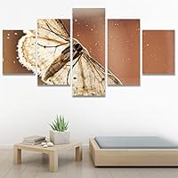 SIGNWIN 5 Panel Canvas Wall Art Open Wings for Home Decorations Ready to Hang - 60